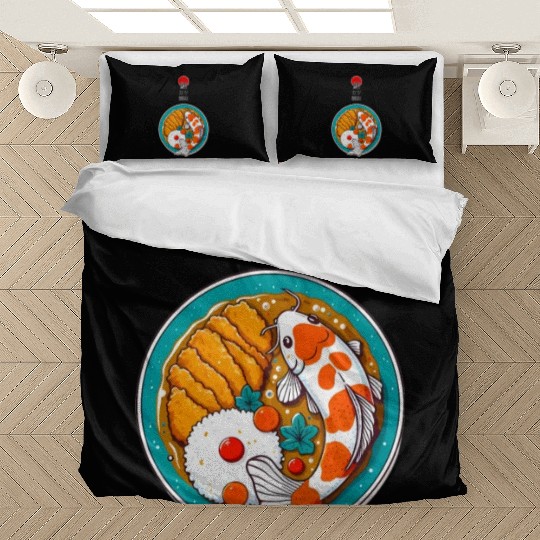 Harmony of Koi Fish and Katsu Delight Bedding Sets