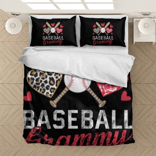 Baseball Grandma Grandmother Grandparents Day Bedding Sets