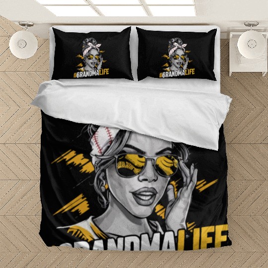 Baseball Grandma Grandmother Grandparents Day Bedding Sets