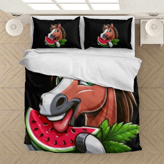 Horses Horse Lover Farmer Melon Summer Bedding Sets