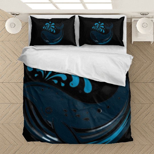 whale in the sea Bedding Sets
