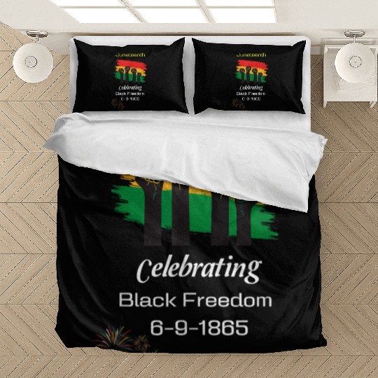 Juneteenth celebrating black freedom history Bedding Sets