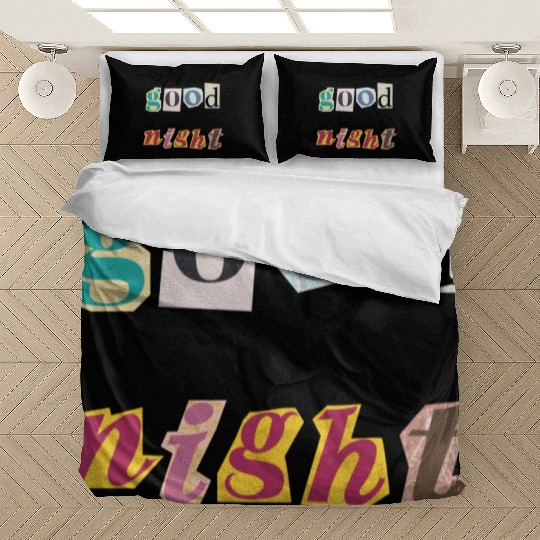 Dreamy Spectrum Typography Bedding Sets