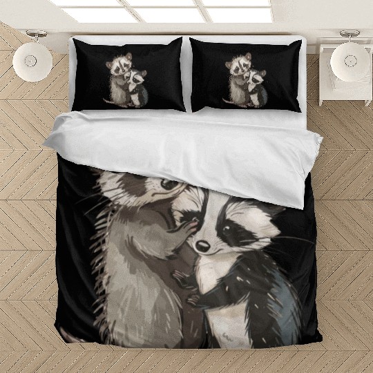 Opossum and raccoon Bedding Sets
