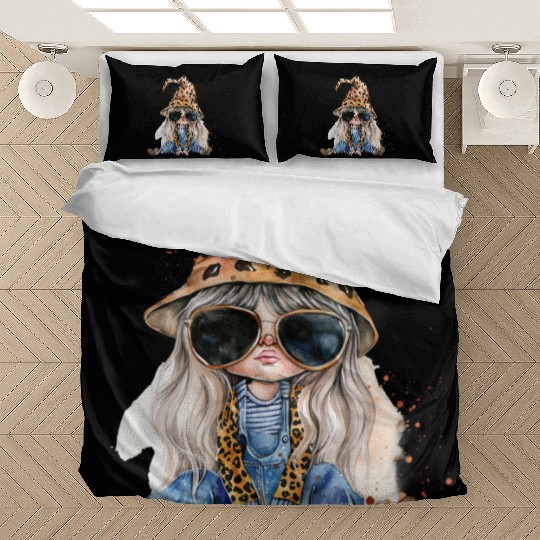 Leopard Print Gnome Clipart Images, Girly Bedding Sets