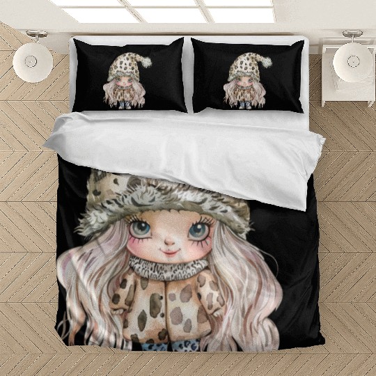 Leopard Print Gnome Clipart Images, Girly Bedding Sets