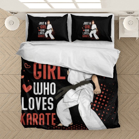 Just A Girl Who Loves Karate Karateka Fighter Bedding Sets