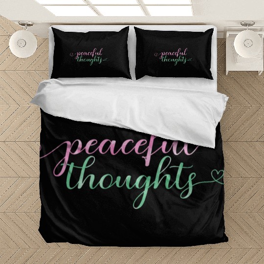 Flowing "Peaceful Thoughts" Watercolor Bedding Sets
