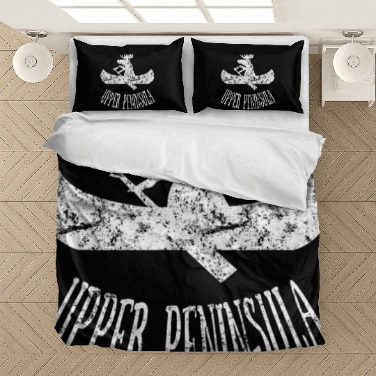 Yooper Moose Upper Peninsula Moose Canoe Bedding Sets