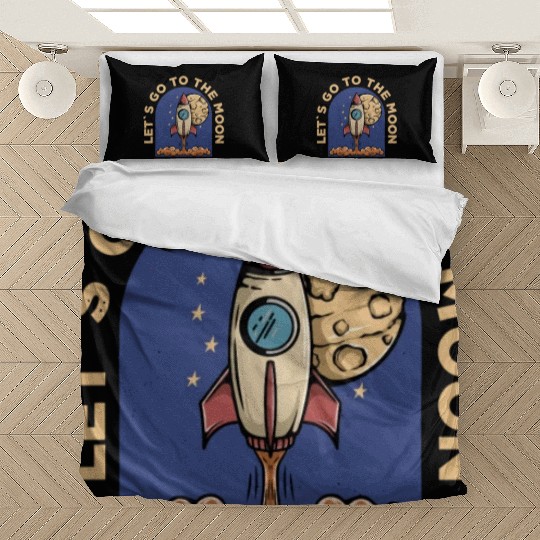 lets go to the moon Classic Bedding Sets