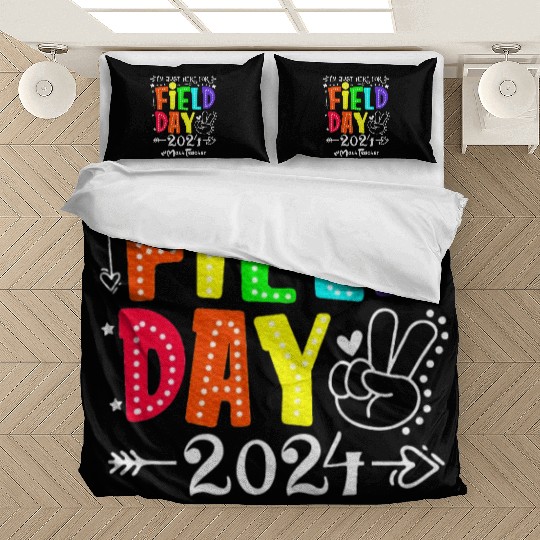 I'm Just Here For Field Day 2024 Math Teacher Bedding Sets