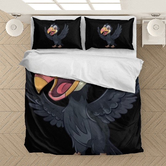 Joyful California Condor Cartoon Character Bedding Sets