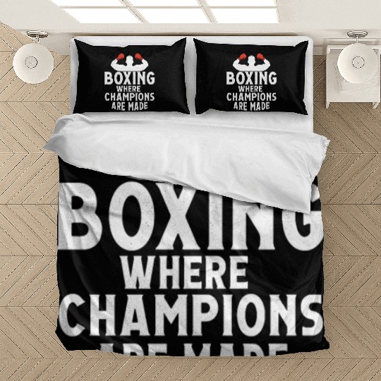 Boxing Where Champions Are Made Boxer Training Bedding Sets