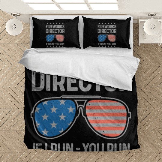 4th Of July Fireworks Funny Fireworks Director Bedding Sets