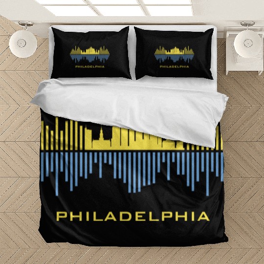 Philadelphia City Sound Waves Bedding Sets