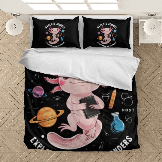 Axolotl Science Teacher Mexican Salamander Bedding Sets