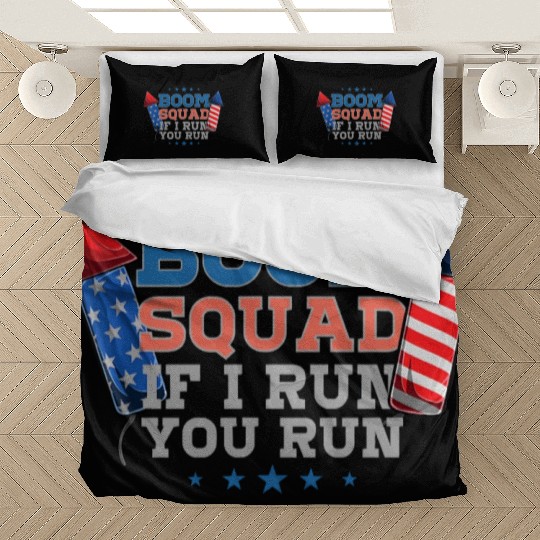 BOOM SQUAD Fireworks Director 4th of July Bedding Sets