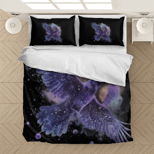 Celestial Raven Clipart Clipart, Crow Bird Witch Bedding Sets