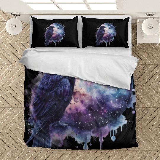 Celestial Raven Clipart Clipart, Crow Bird Witch Bedding Sets