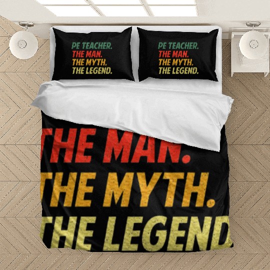 Cool PE Teacher Art Physical Education Teacher Bedding Sets