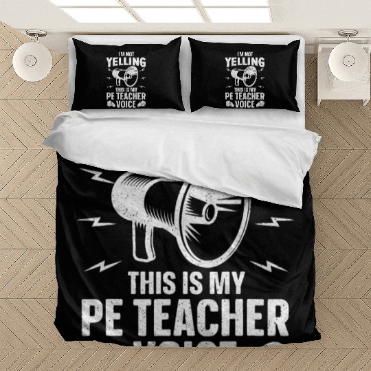 Cool PE Teacher Art Physical Education Teacher Bedding Sets