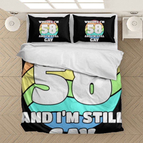 Funny Gay Pride - 58th Birthday 58 BDay Lesbian Bedding Sets