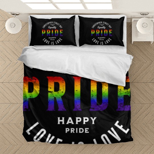 Love Is Love Gay Pride Colors Of Rainbow LGBTQ+ Bedding Sets