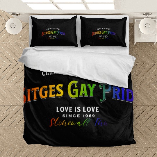 Sitges Gay Pride Colors Of Rainbow LGBTQ+ Bedding Sets