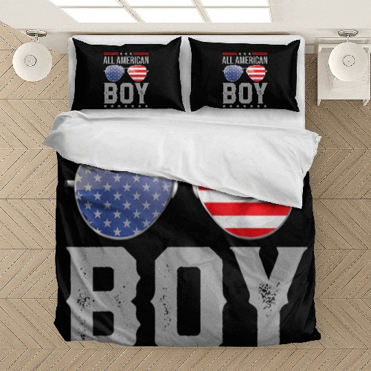 All American Boy Retro US Flag Sunglasses Matching Bedding Sets