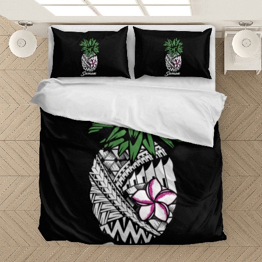 Samoa Bedding Sets Samoan tribal pineapple