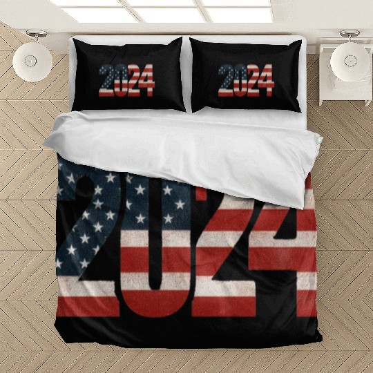 funny quote 2024 cool for Trump lovers Bedding Sets