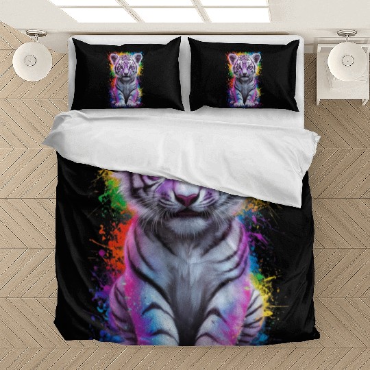 colorful tiger cub Bedding Sets