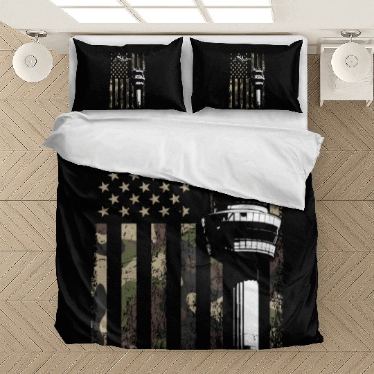 American Flag US, air traffic controller Bedding Sets