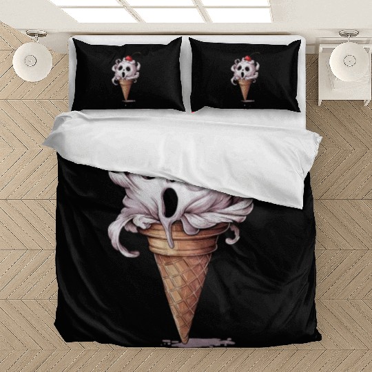 I Scream Ice Cream Skull Art Bedding Sets