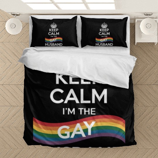 Keep Calm I'm The Gay Husband Wife Dad LGBT Pride Bedding Sets