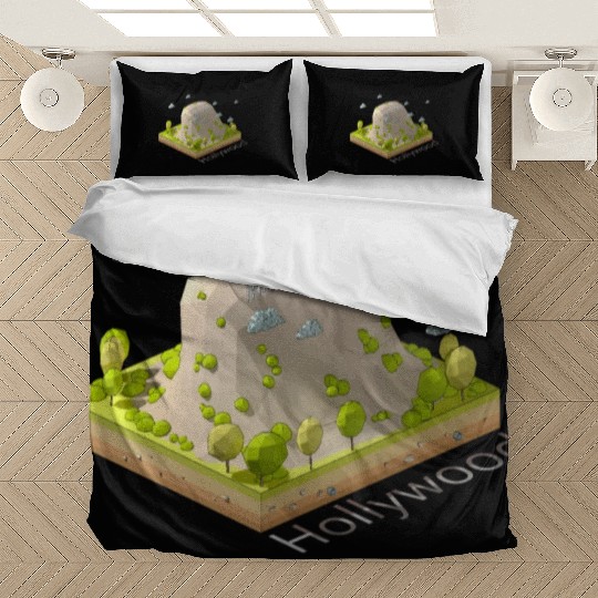 Geometric low poly Hollywood symbol Bedding Sets
