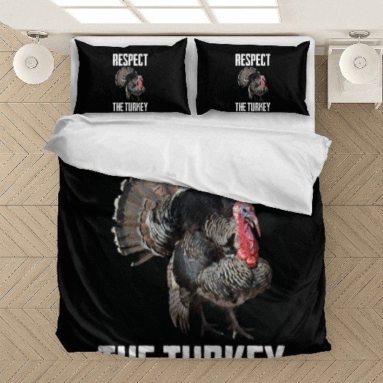 Respect The Turkey Bird Photo Funny Animal Lover Bedding Sets