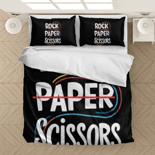 Rock Paper Scissors Lesbian Funny Gay Pride LGBT Bedding Sets