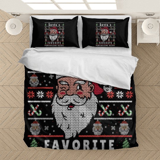Santas XMAS Ugly Christmas Purchasing-Agent Bedding Sets