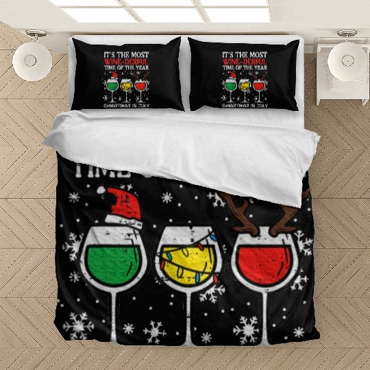 Christmas In July Winederful Bedding Sets