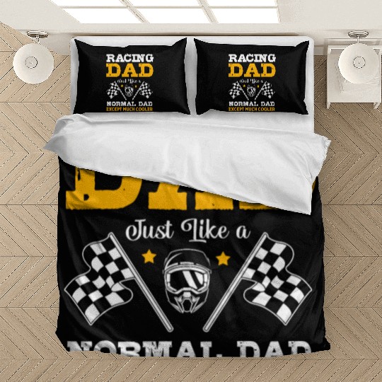 Racing Dad Fathers Day Race Car Dad Drag Racing Bedding Sets