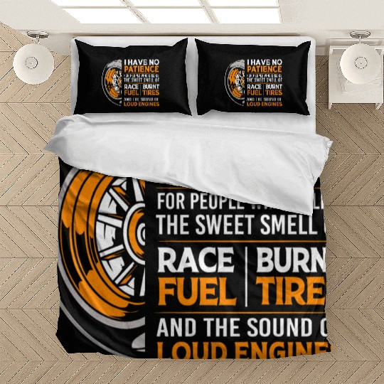 Race Car People Drag Racing Funny Car Bedding Sets