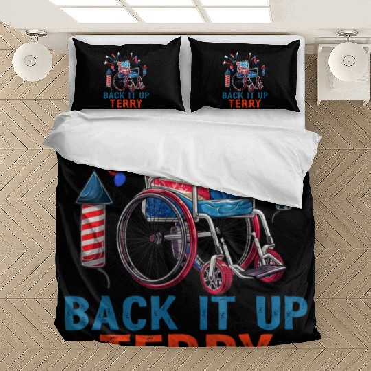 Back Terry Fireworks 4th July Bedding Sets
