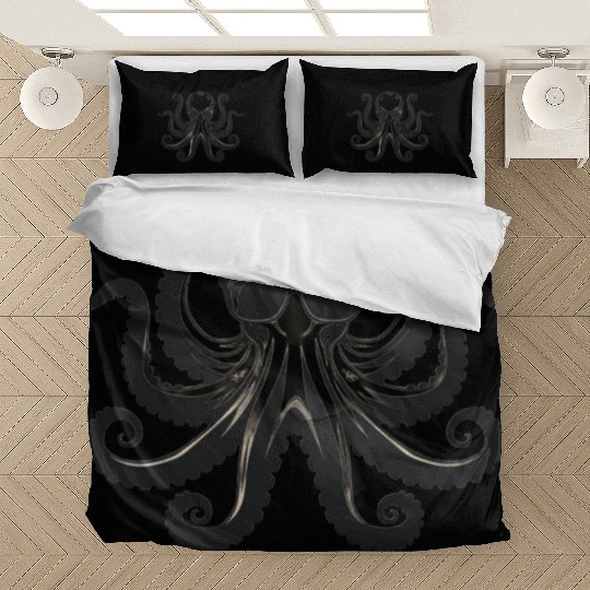 Minimalism Cool Octopus with Sunglasses Bedding Sets