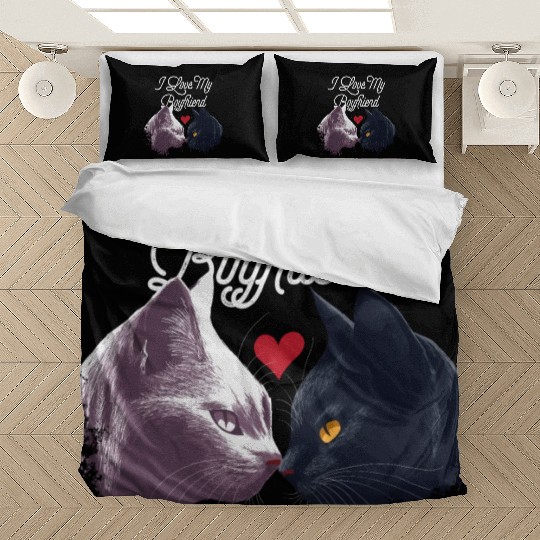 I Love My Boyfriend Funny Valentines Day Humor Bedding Sets
