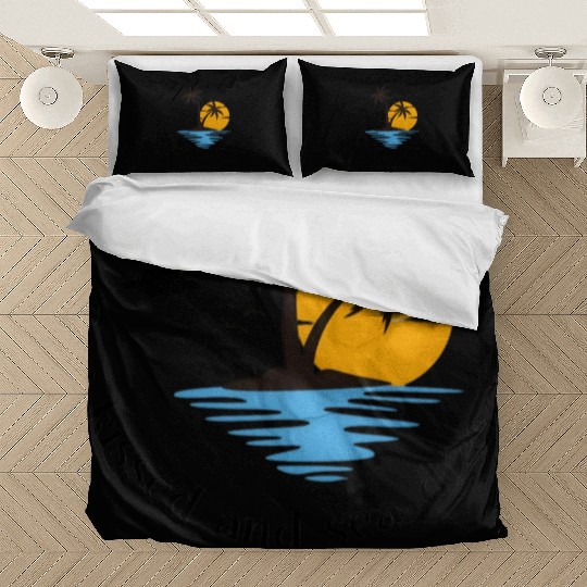 Sun kissed and sea drenched living on beach time Bedding Sets