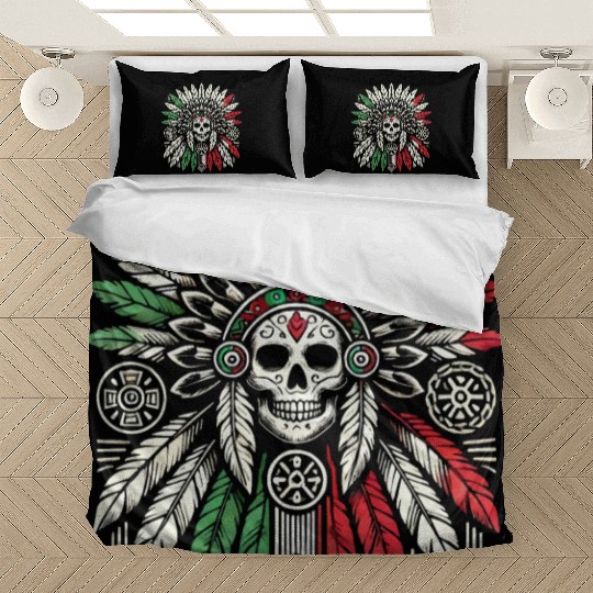 Aztec Warrior Indigenous Mexican Aztec Jaguar Bedding Sets