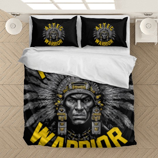 Aztec Warrior Indigenous Mexican Aztec Jaguar Bedding Sets