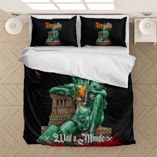 statue of liberty smoking #2 Bedding Sets