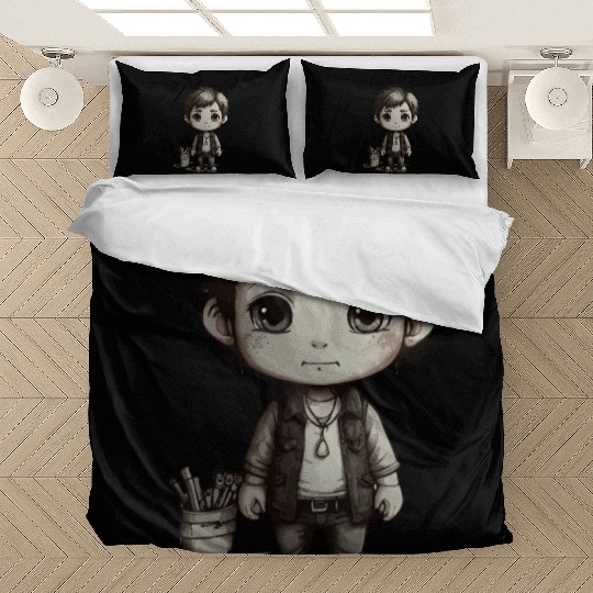 Chibi Character Illustration Bedding Sets